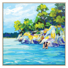 Afternoon Dip Canvas Wall Art