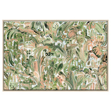 Peachy Green Canvas Wall Art