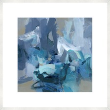 Charlotte Blue Abstract Framed Print