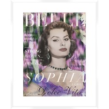 Dolce Vita Cover Girl Sophia Framed Printed Wall Art