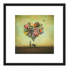 Big Heart Botany Framed Printed Wall Art