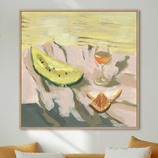 Picnic in the Grass Canvas Wall Art