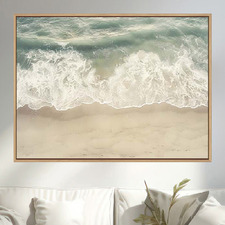Aerial Waterscape Canvas Wall Art