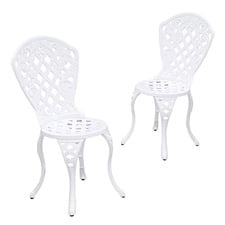 Rufina Aluminium Outdoor Chairs (Set of 2)