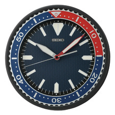 Blue & Black Watch Wall Clock