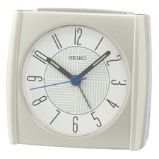 Pearl White Destin Alarm Clock