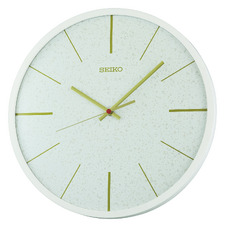 White Speckled Horatio Wall Clock