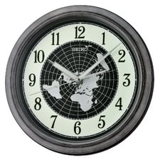 World Map Atlas Wall Clock