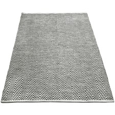 Charcoal Tye Hand-Knotted Cotton Rug