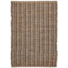 Grey Saraka Hand-Knotted Jute & Cotton Rug
