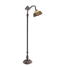 Boheme Leadlight Bridge Arm Tiffany Floor Lamp
