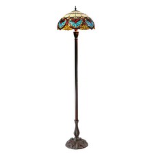 Boheme Lotus Tiffany Style Floor Lamp