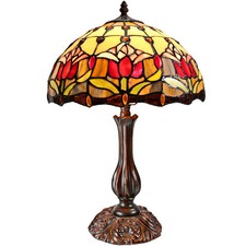 Tulip Style Tiffany 12" Bedside Lamp