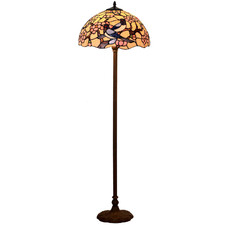 Blossom Bird Metal Tiffany Floor Lamp
