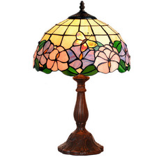 Butterfly Morning Tiffany-Style Bedside Lamp