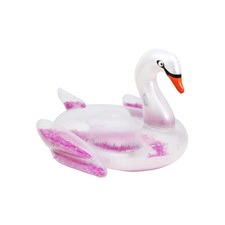 Float Like A Feather Swan Inflatable Pool Toy