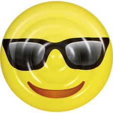 Cool Face Emoji Disc Pool Float