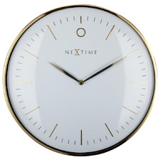 30cm White Glamour NeXtime Wall Clock