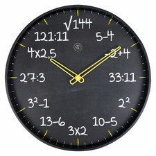 30cm NeXtime Maths Wall Clock