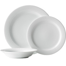 12 Piece Noritake White Arctic Porcelain Dinnerware Set