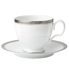 Platinum Charlotta 225ml Porcelain Cup & Saucer