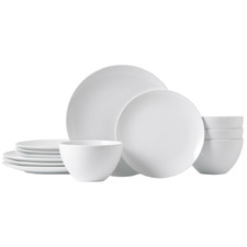 12 Piece Contempo Porcelain Coupe Dinner Set
