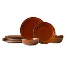 12 Piece Everyday by Adam Liaw Porcelain Dinner Set