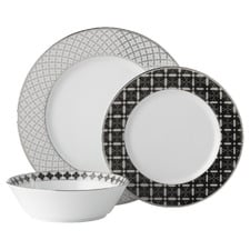12 Piece City Table Porcelain Dinner Set