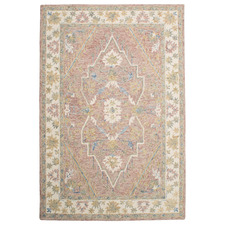 Blush Tabriz Hand-Tufted Wool & Cotton Rug