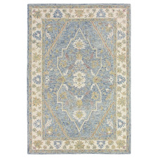 Sky Tabriz Hand-Tufted Wool & Cotton Rug