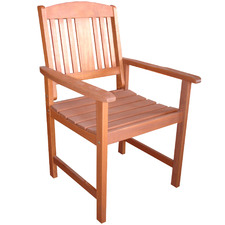 Clyde Shorea Wood Outdoor Dining Chair