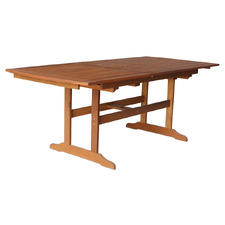 Jasper Shorea Wood Outdoor Extendable Dining Table
