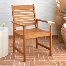 Jasper Shorea Wood Outdoor Dining Chair