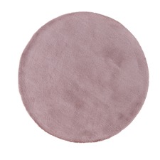 Blush Poly Round Rug