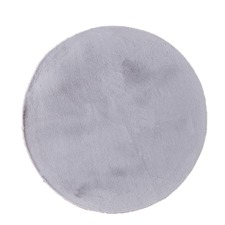 Grey Poly Round Rug