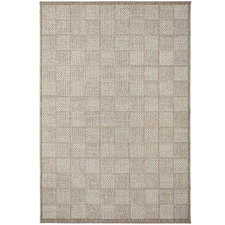 Sand Chequered Verandah Outdoor Rug