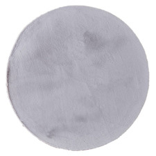 Silver Pony Power-Loomed Round Rug