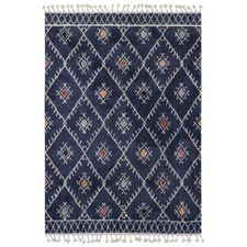 Navy Algiers Power-Loomed Rug