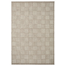 Sand Chequered Verandah Outdoor Rug