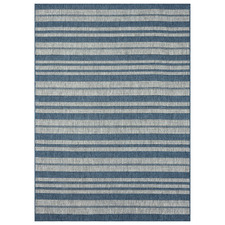Navy Kerala Power-Loomed Rug