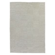White Hellena Wool-Blend Rug