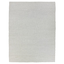 Ivory White Hellena Wool-Blend Rug