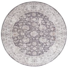 Grey Benita Round Rug