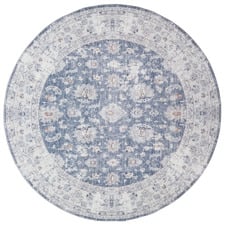 Blue Benita Round Rug