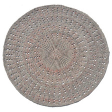 Rose Welsh Hand-Woven Round Rug