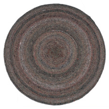 Gunmetal Colson Hand-Loomed Wool Round Rug