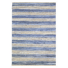 Denim Reed Hand-Loomed Cotton & Jute Rug