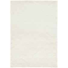 Sand Geometric Power-Loomed Rug