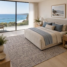 Crownmere Hand-Woven Wool & Cotton Rug
