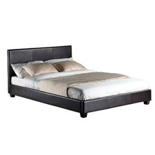 Brown Como PU Leather Bed Frame